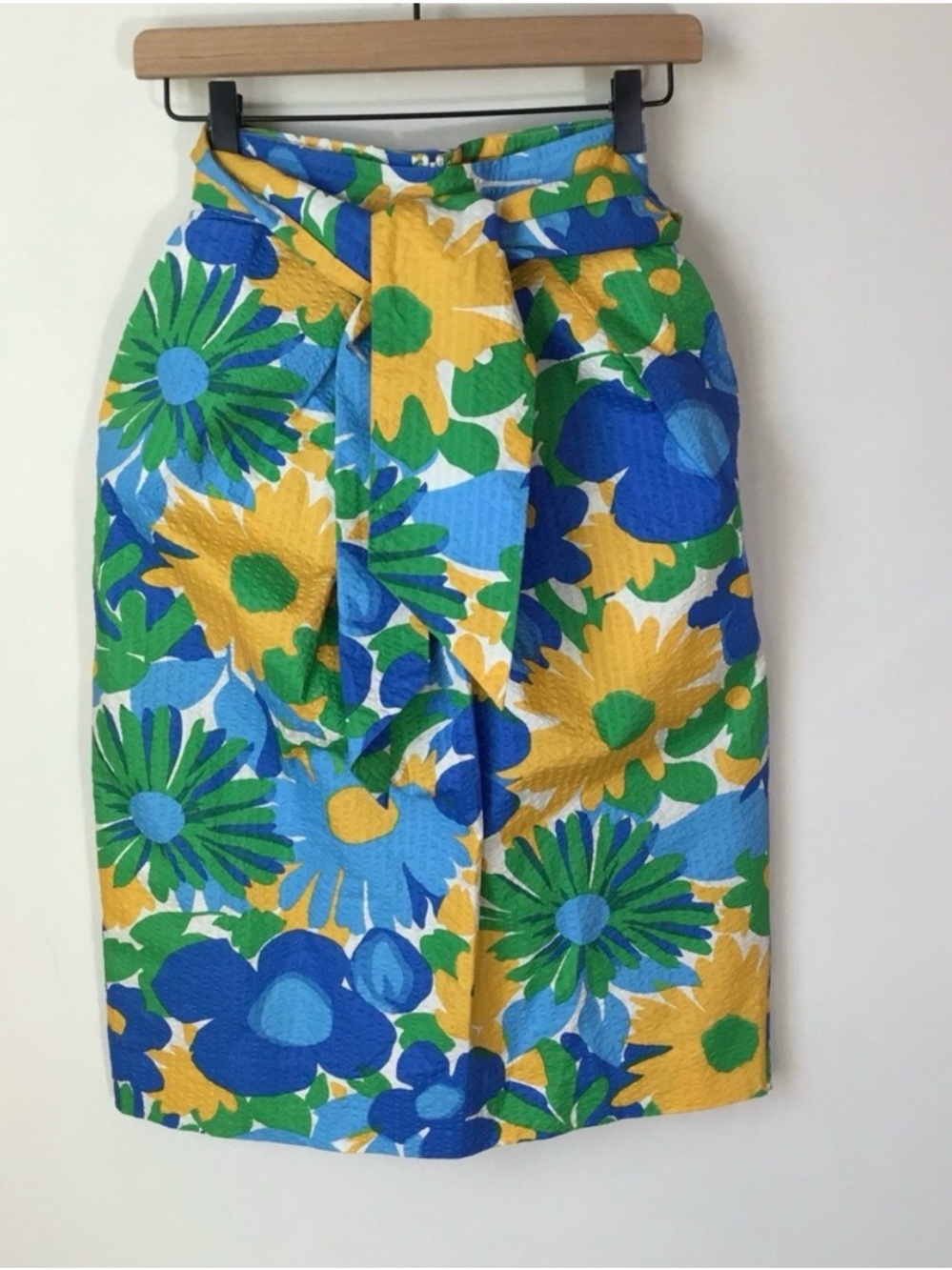 J. Crew Morning Floral Tie Waist Skirt